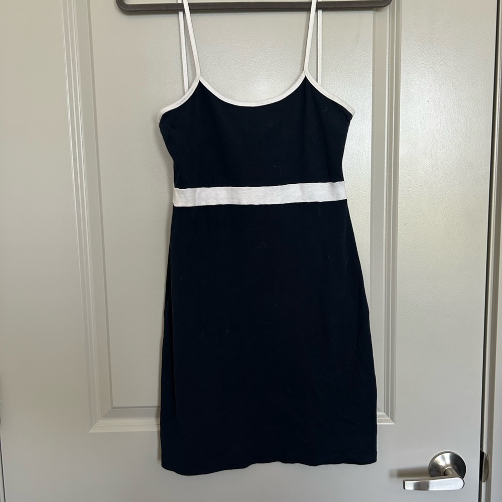 Casual Navy and White Women's Dress